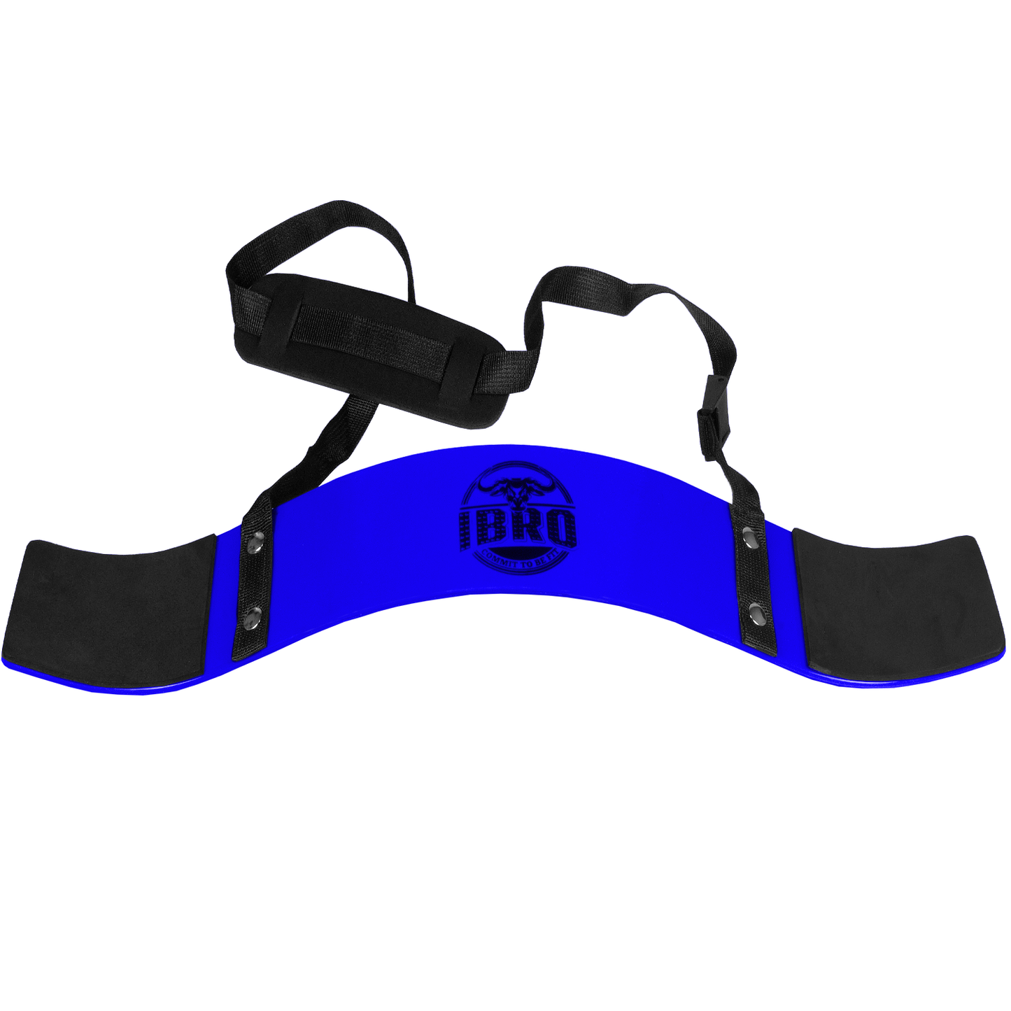IBRO Curl Bar Arm Blaster for Biceps Triceps Forearms | Preacher Isolator Curls | Strength Muscle for Bodybuilding Gym Fitness Blue
