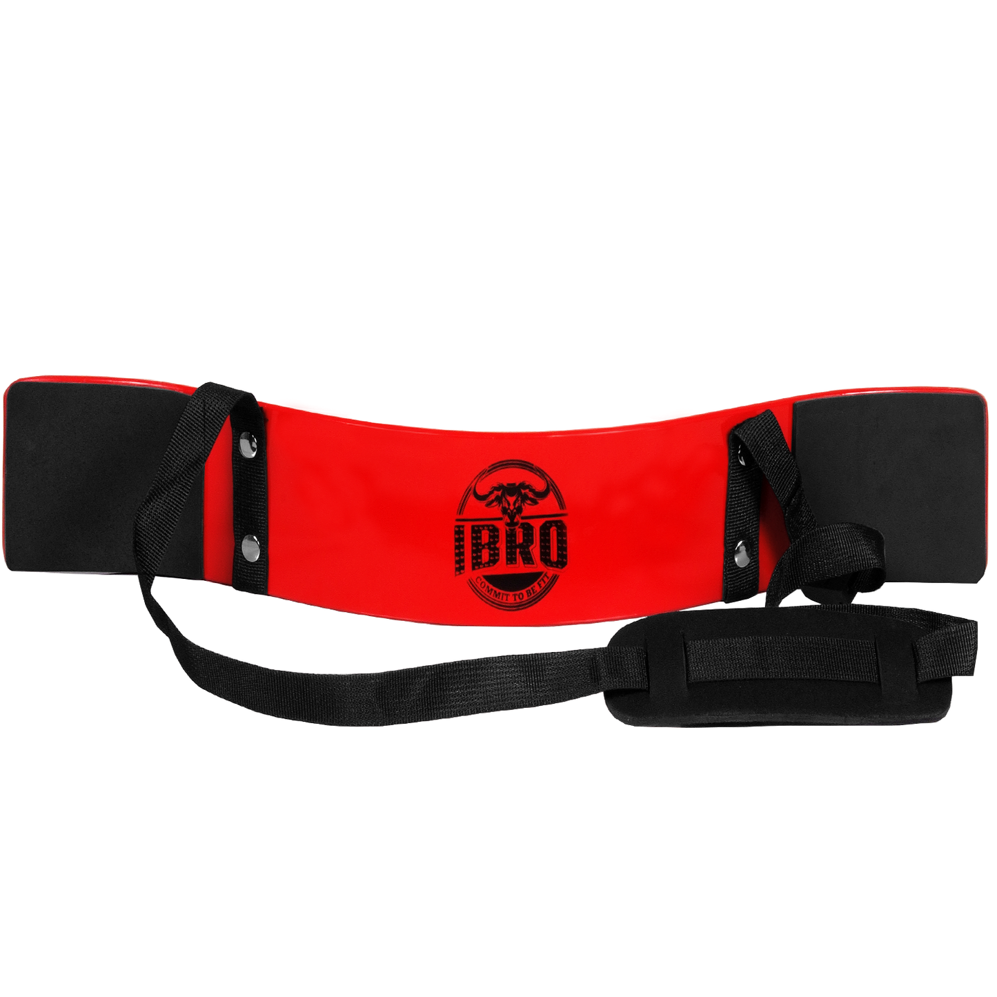 IBRO Curl Bar Arm Blaster for Biceps Triceps Forearms | Preacher Isolator Curls | Strength Muscle for Bodybuilding Gym Fitness Red