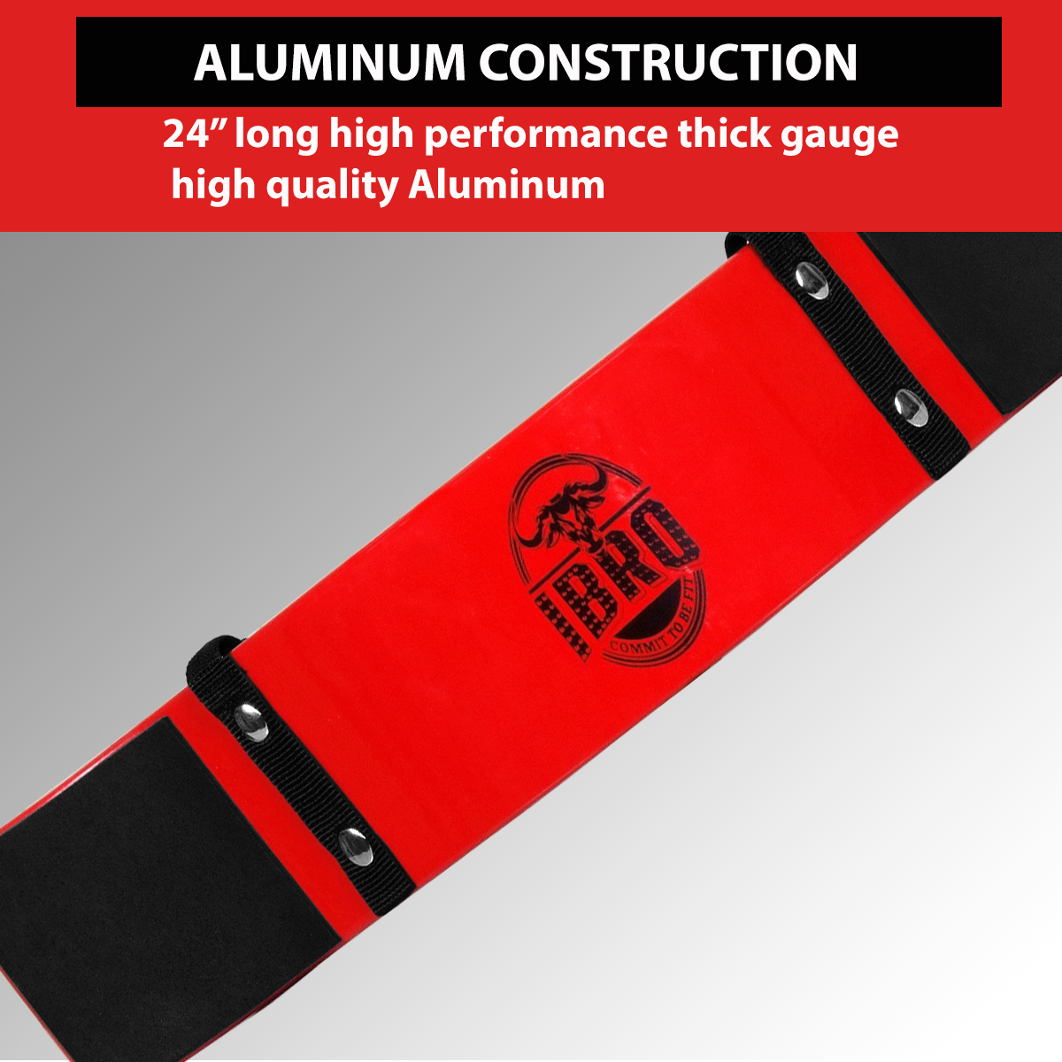 IBRO Curl Bar Arm Blaster for Biceps Triceps Forearms | Preacher Isolator Curls | Strength Muscle for Bodybuilding Gym Fitness Red