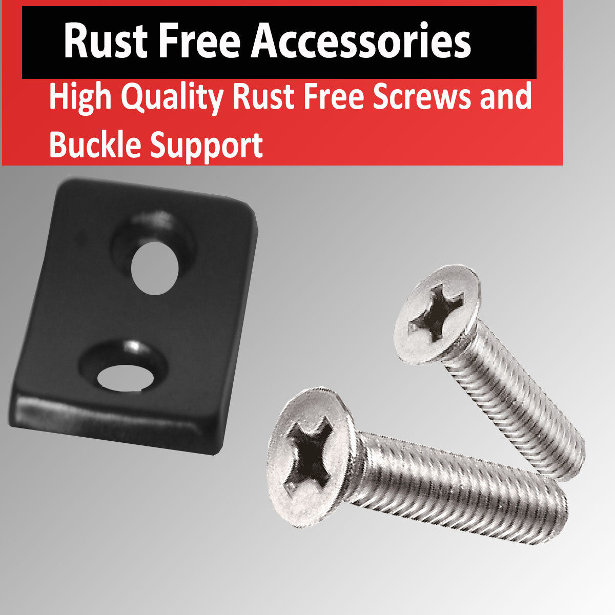 IBRO Heavy Duty Replacement Lever Buckle for 10MM Weight Lifting and Powerlifting Belt - Rust Free Fits All Brands Black