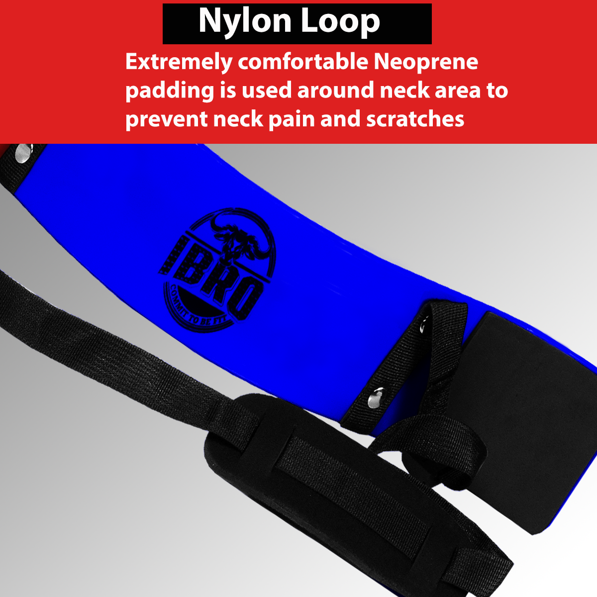 IBRO Curl Bar Arm Blaster for Biceps Triceps Forearms | Preacher Isolator Curls | Strength Muscle for Bodybuilding Gym Fitness Blue