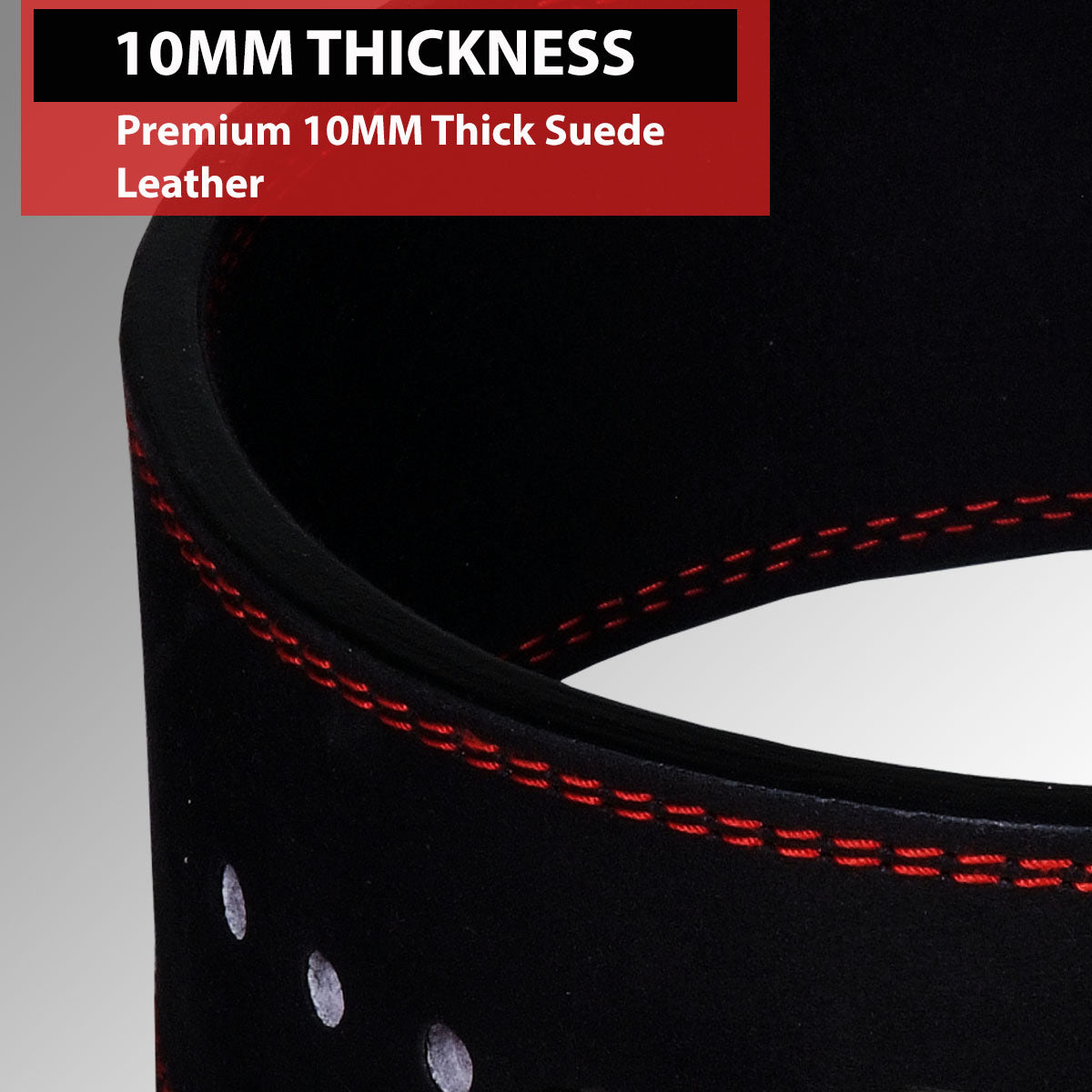 IBRO Powerlifting Lever Gym Belt Power 10MM Extreme Heavy Duty Genuine Leather Belt 10mm AllBlack
