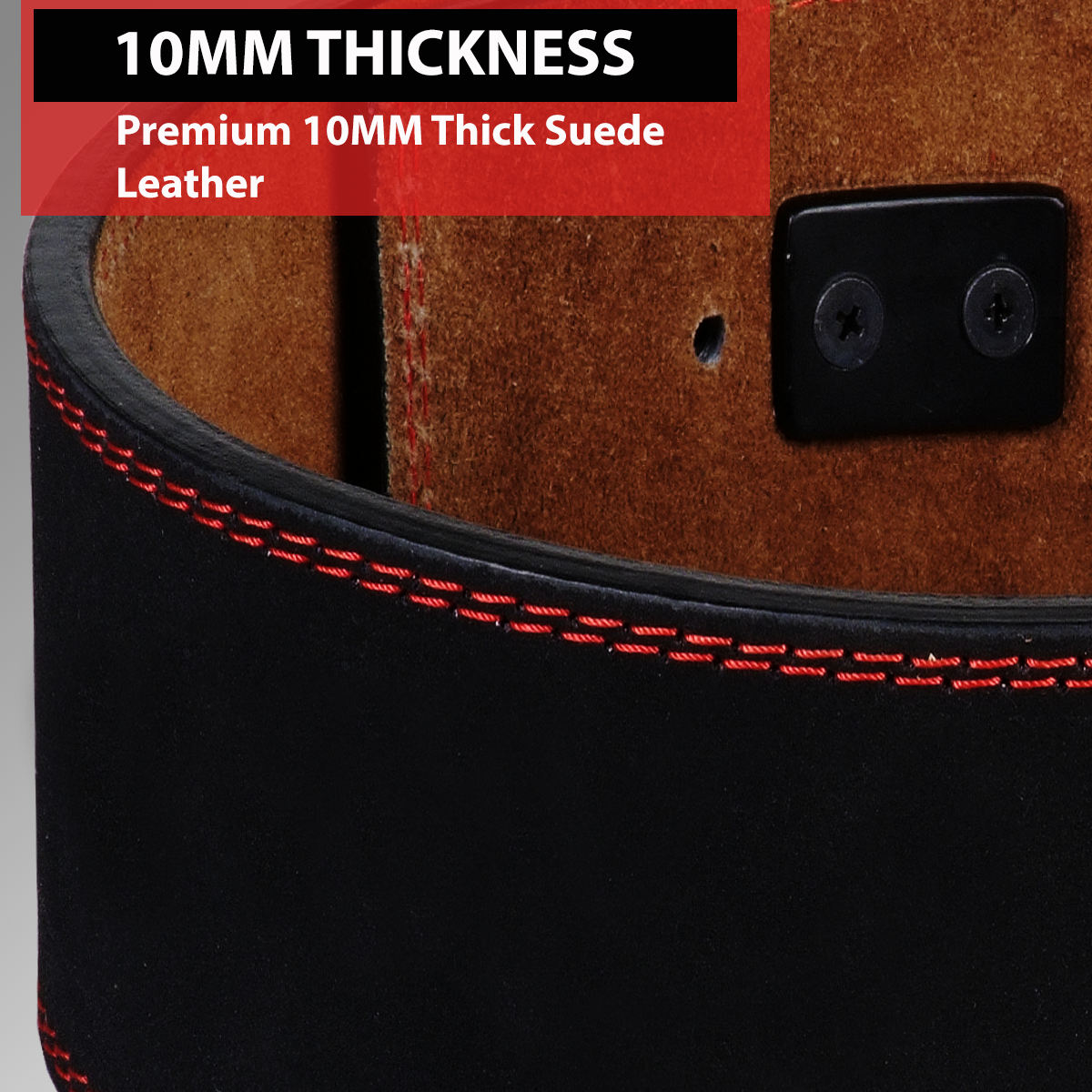 IBRO Powerlifting Lever Gym Belt Power 10MM Extreme Heavy Duty Genuine Leather Belt 10mm BlackTan