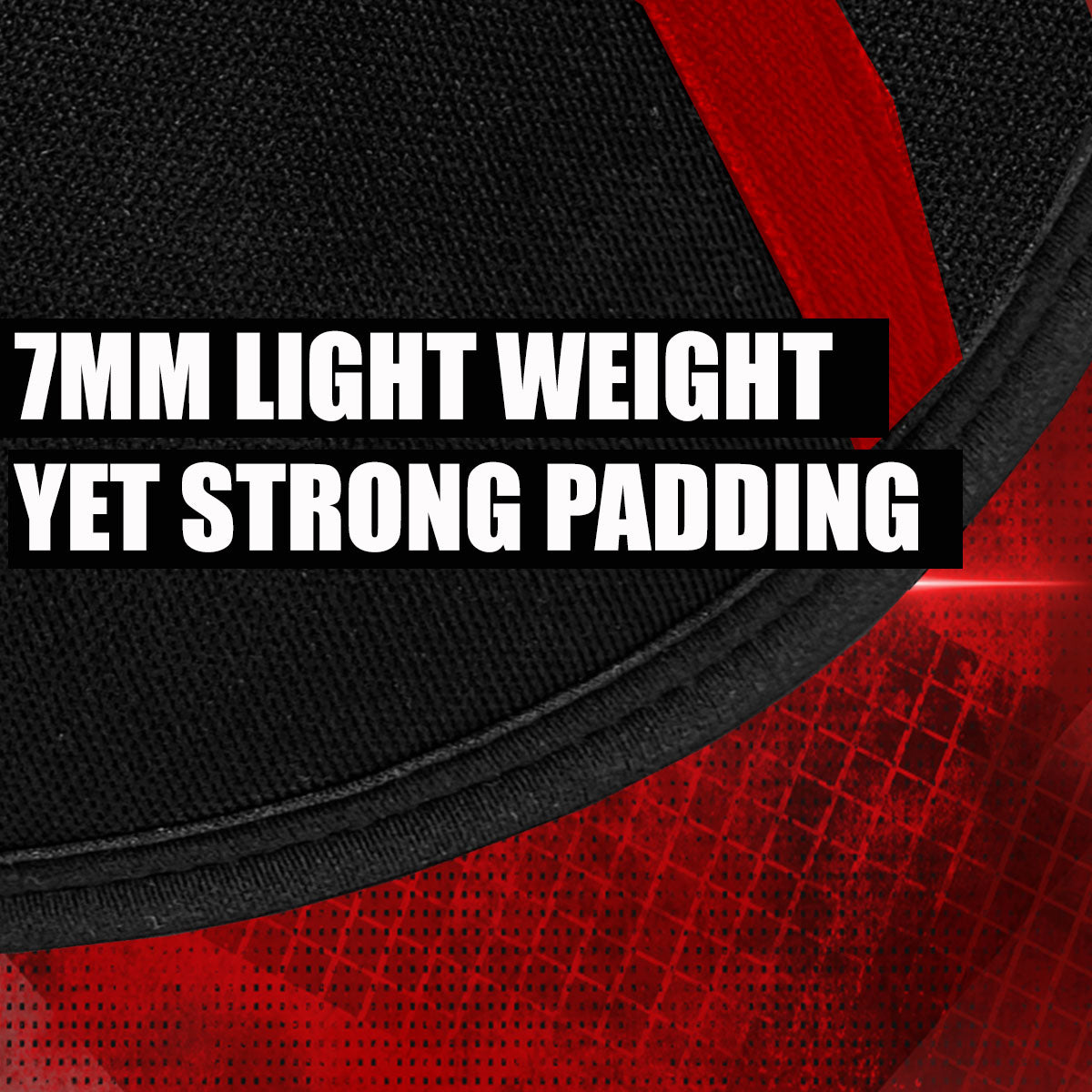 IBRO Premium 7MM Knee Sleeves (Pair) for Weightlifting & Powerlifting, Ultimate Compression Support & Injury Prevention - Squats, Deadlifts - for Men & Women, 1 Year Warranty, BlackRed