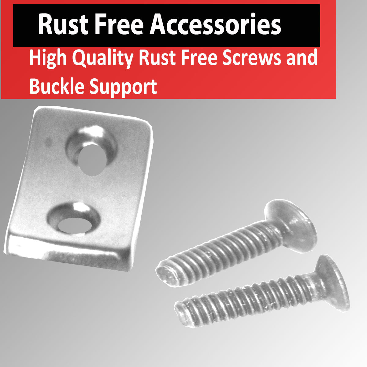 IBRO Heavy Duty Replacement Lever Buckle for 10MM Weight Lifting and Powerlifting Belt - Rust Free Fits All Brands Silver