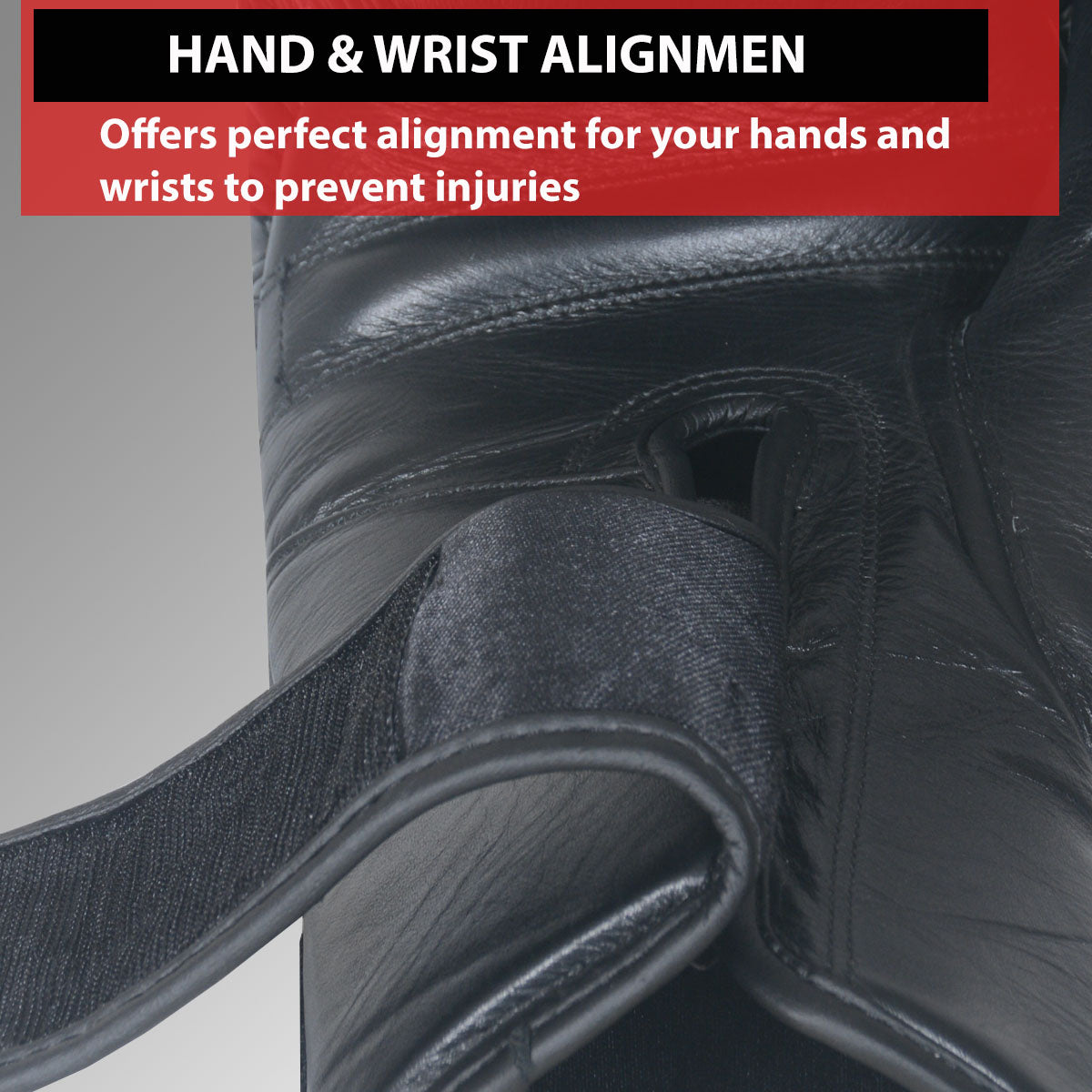 IBRO Iconic PRO Leather Boxing Training Gloves Black