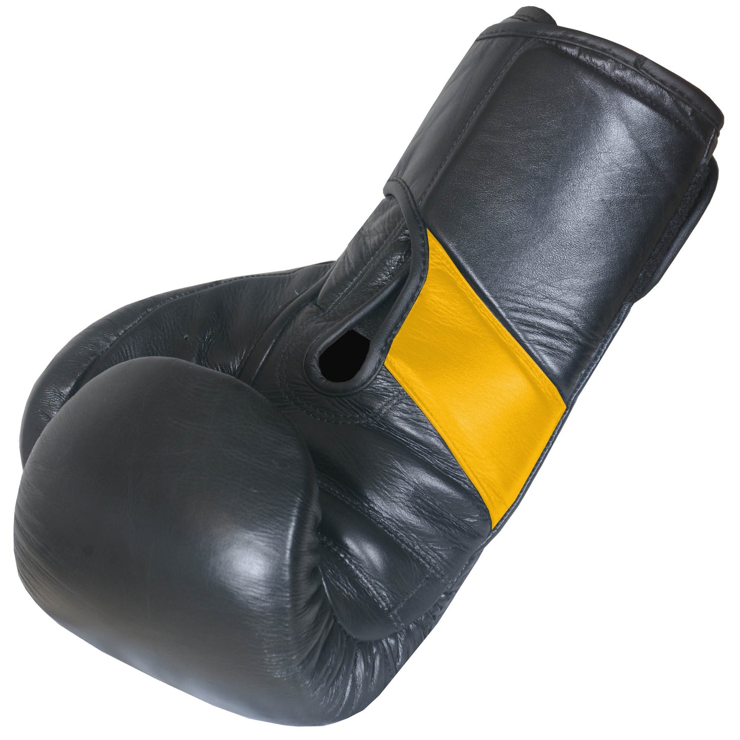 IBRO Iconic PRO Leather Boxing Training Gloves BlackGolden