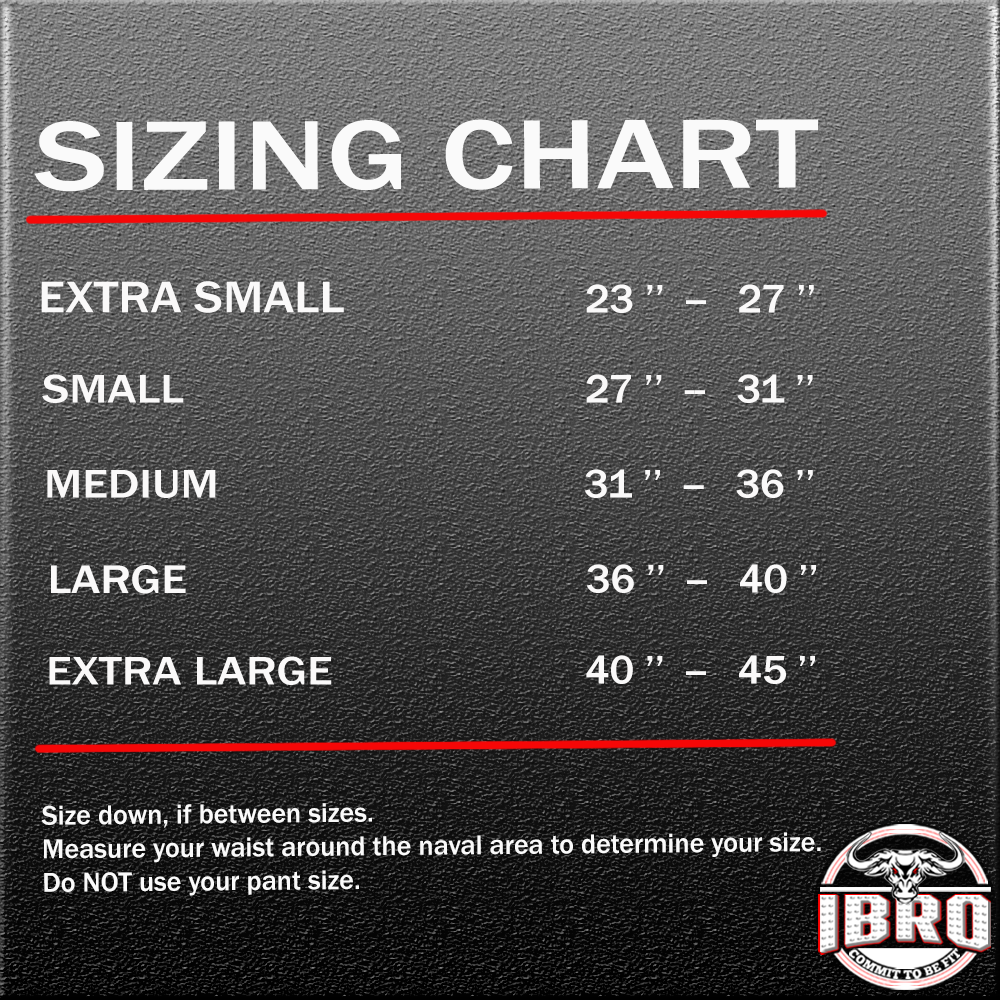 IBRO Quick Locking Premium Weight Lifting Belt Navy Blue