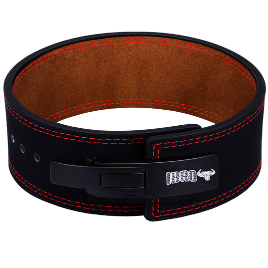 IBRO Powerlifting Lever Gym Belt  Power 10MM Extreme Heavy Duty Genuine Leather Belt 10mm BlackTan