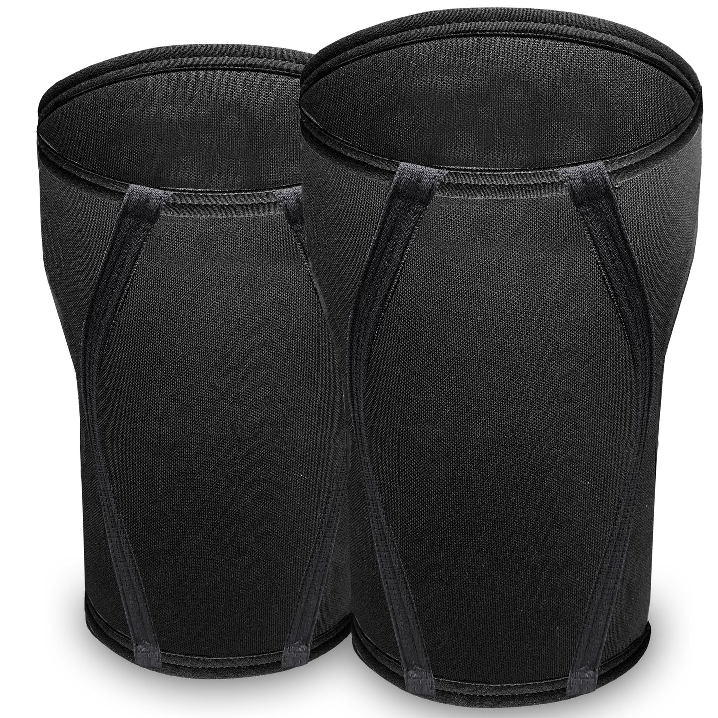 IBRO Premium 7MM Knee Sleeves (Pair) for Weightlifting & Powerlifting, Ultimate Compression Support & Injury Prevention - Squats, Deadlifts - for Men & Women, 1 Year Warranty, Black