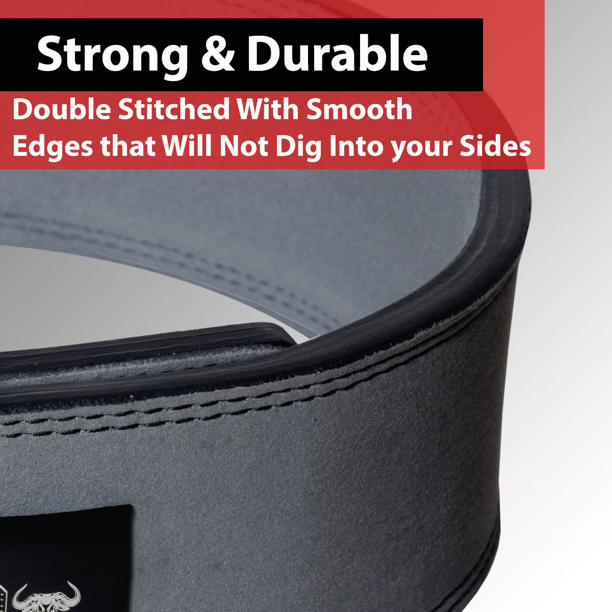 IBRO Powerlifting Lever Gym Belt  Power 10MM Extreme Heavy Duty Genuine Leather Belt 10mm Grey