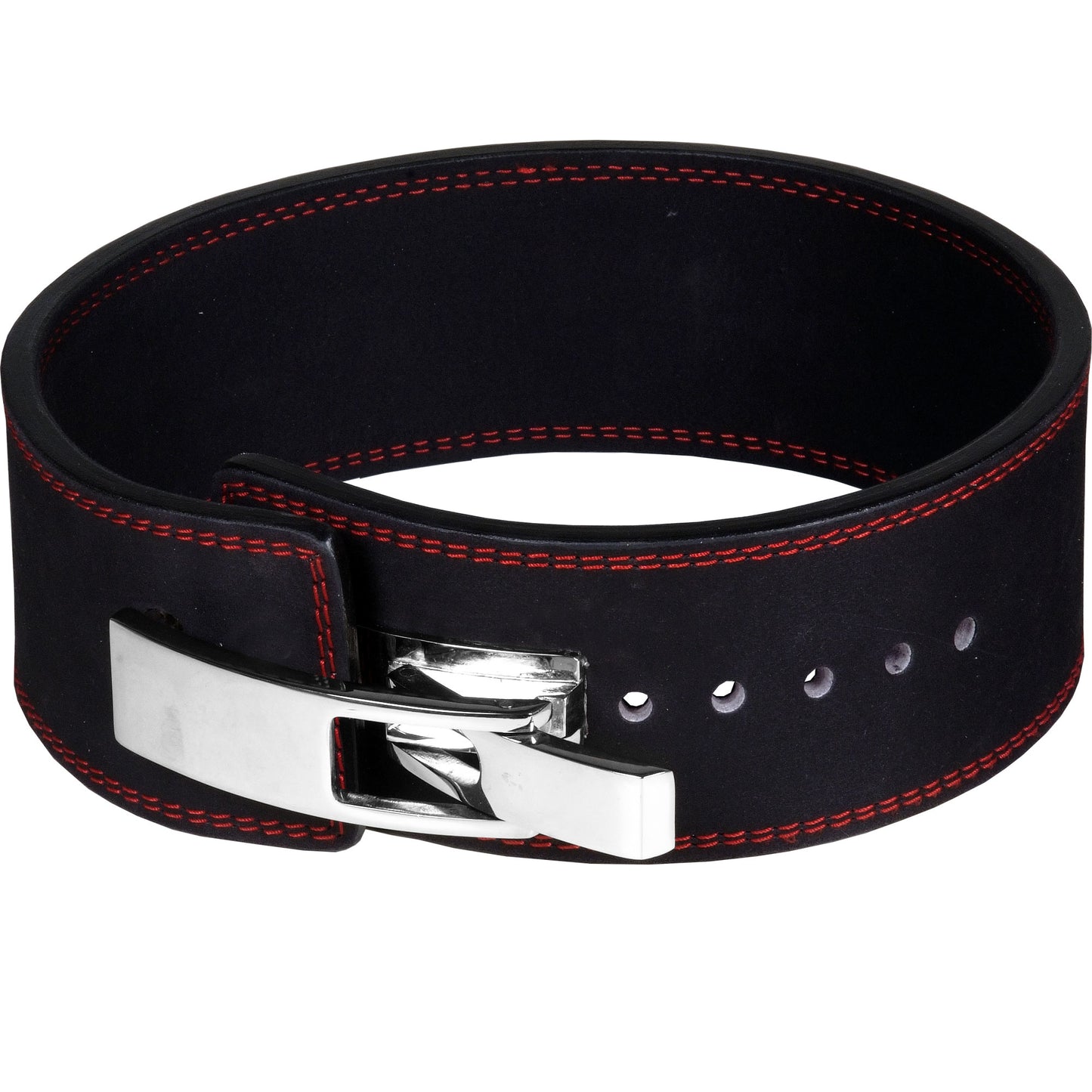 IBRO Powerlifting Lever Gym Belt  Power 10MM Extreme Heavy Duty Genuine Leather Belt 10mm Black