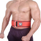 IBRO Quick Locking Premium Weight Lifting Belt Red