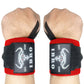 Weightlifting Wrist Wraps 18" or 24" for Weight Lifting 18 Inch BlackRed