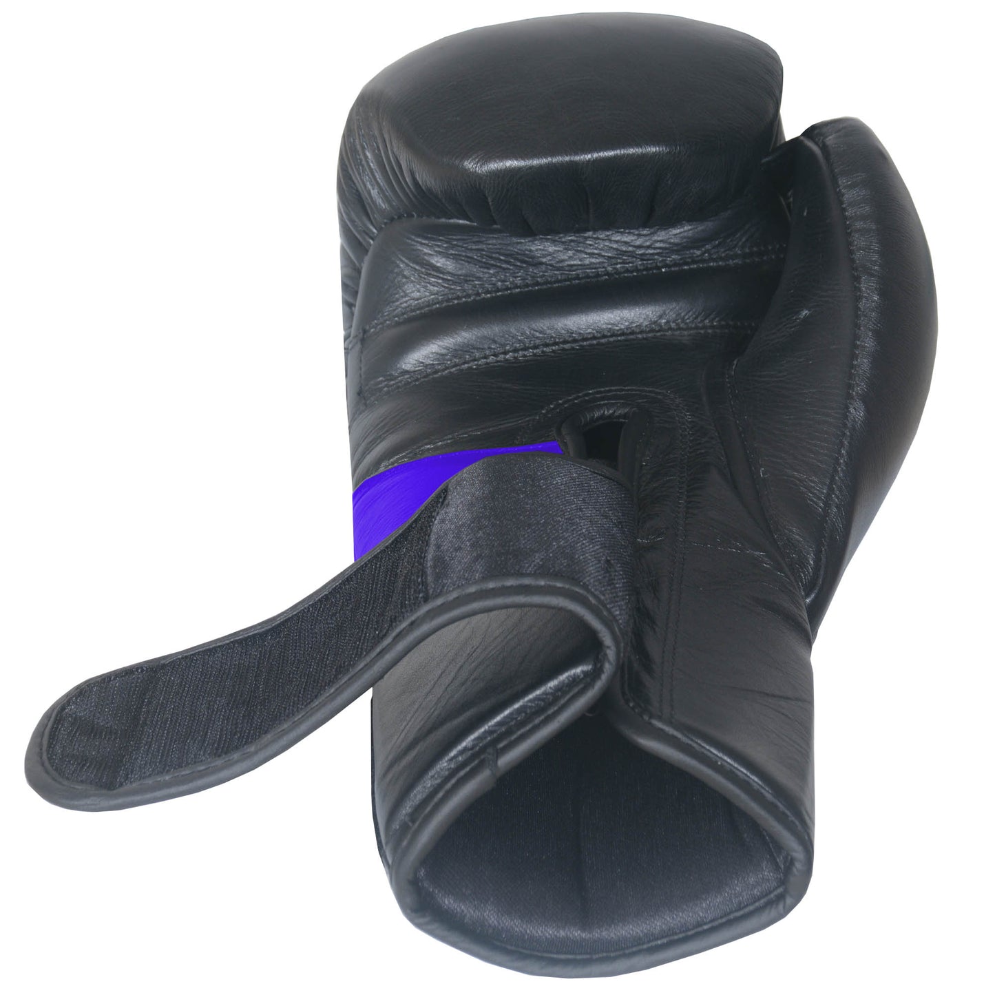 IBRO Iconic PRO Leather Boxing Training Gloves BlackBlue